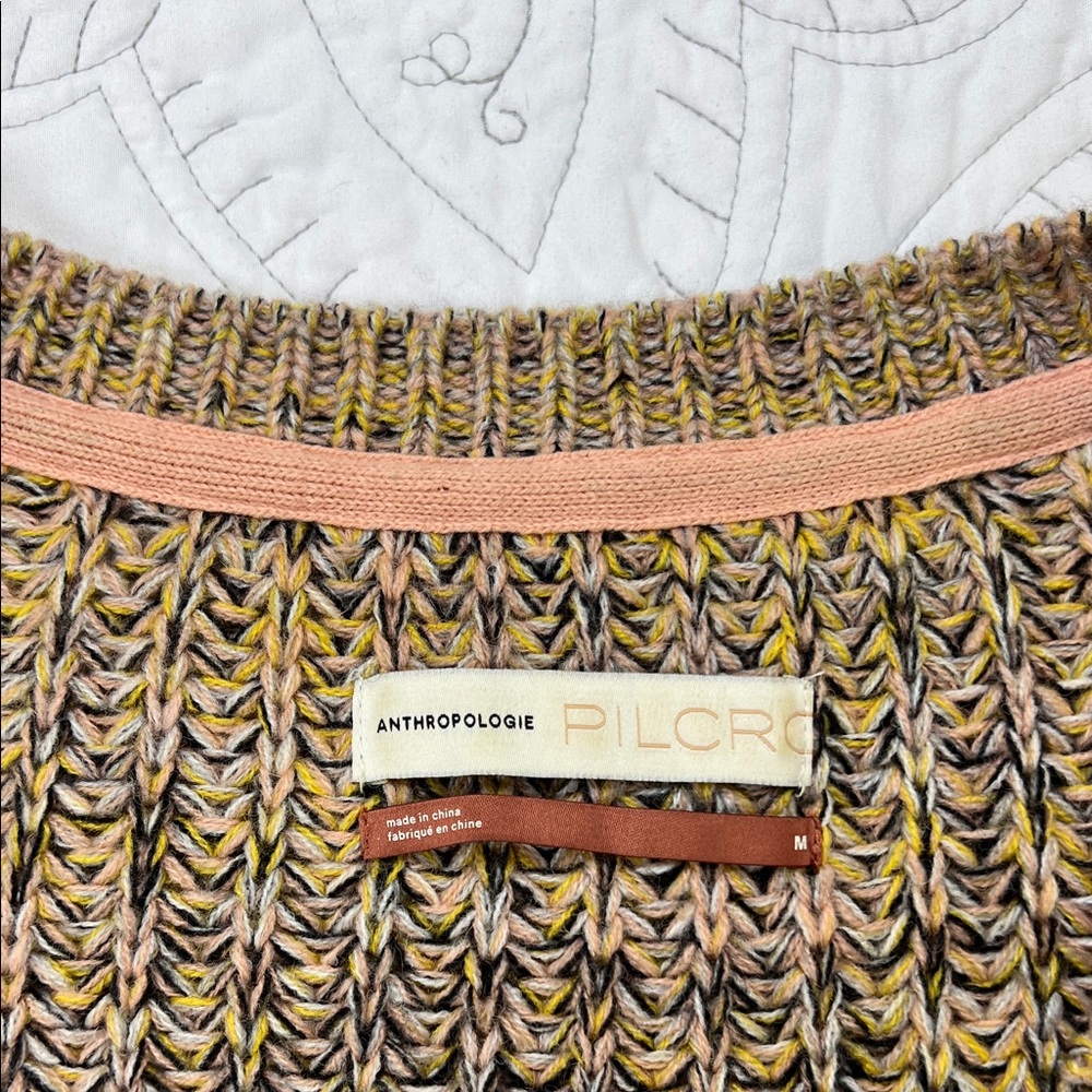 Anthropologie Pilcro Tapered Knit V-Neck Sweater - Women’s Long Sleeve Top - Picture 2 of 9